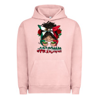 Pigment Salmon mexicana messy bun mama Urban Hoodie - BundleAndBundleShop