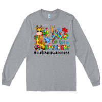 Heather Grey it s ok to be different giraffe Long Sleeve Tee - LillyAllenDesigns