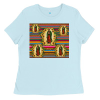 Baby Blue our lady of guadalupe tumbler Ladies Tee - JahusDesignShop