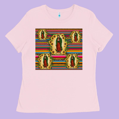 Our Lady Of Guadalupe Tumbler Ladies Tee Designed By Jahusdesignshop