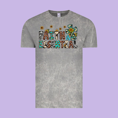 Faith Is Essential Vintage Tee Designed By Jahusdesignshop