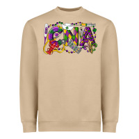 Mushroom CNA Certified Nursing Assistant Mardi Gras Heavyweight Sweatshirt - LillyAllenDesigns