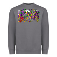 Storm CNA Certified Nursing Assistant Mardi Gras Heavyweight Sweatshirt - LillyAllenDesigns