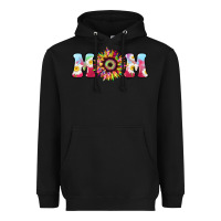 Black Tie dye sunflower Mom Mother's Day Heavyweight Hoodie - HowdyJamesFarm