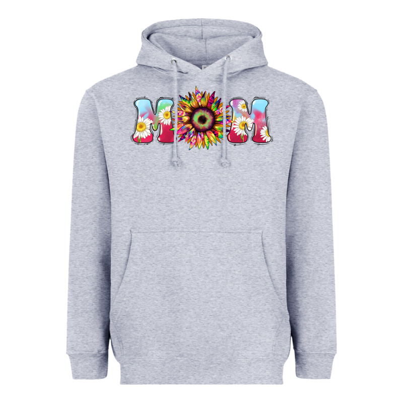 Tie Dye Sunflower Mom Mother's Day Heavyweight Hoodie by HowdyJamesFarm | Teevron