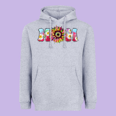 Tie Dye Sunflower Mom Mother's Day Heavyweight Hoodie Designed By Howdyjamesfarm