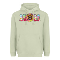 Matcha Tie dye sunflower Mom Mother's Day Heavyweight Hoodie - HowdyJamesFarm