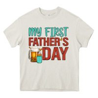 Cream my first father's day Heavy Core Tee - Artiststas