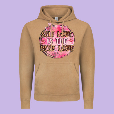 Self Love Is The Best Love Vintage Hoodie Designed By Maliassmallbusiness