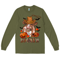 Army Green Boohaw Heifer Long Sleeve Tee - RanaPortraitStore