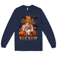 Navy Boohaw Heifer Long Sleeve Tee - RanaPortraitStore