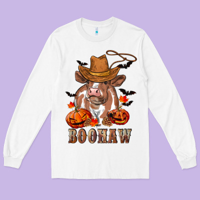 Boohaw Heifer Long Sleeve Tee Designed By Ranaportraitstore