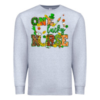 Heather Grey St. Patricks Day one lucky nurse Premium Sweatshirt - HowdyJamesFarm