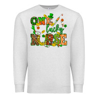 Oatmeal Heather St. Patricks Day one lucky nurse Premium Sweatshirt - HowdyJamesFarm