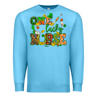 Ocean Blue St. Patricks Day one lucky nurse Premium Sweatshirt - HowdyJamesFarm