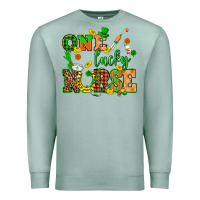 Seafoam St. Patricks Day one lucky nurse Premium Sweatshirt - HowdyJamesFarm
