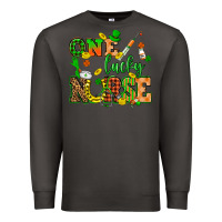 Smoke St. Patricks Day one lucky nurse Premium Sweatshirt - HowdyJamesFarm
