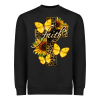 Black Western Faith Heavyweight Sweatshirt - LillyAllenDesigns
