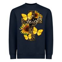 Navy Western Faith Heavyweight Sweatshirt - LillyAllenDesigns
