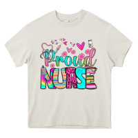 Cream proud nurse Heavy Core Tee - BundleAndBundleShop