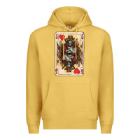 Antique Gold King Of Hearts Cowboy Premium Hoodie - HowdyJamesFarm