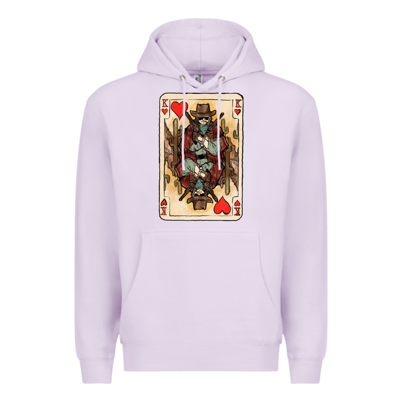 King Of Hearts Cowboy Premium Hoodie by HowdyJamesFarm | Teevron