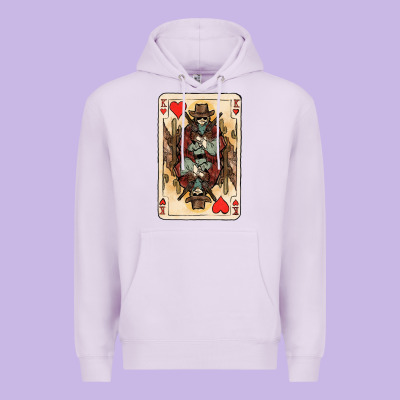 King Of Hearts Cowboy Premium Hoodie Designed By Howdyjamesfarm