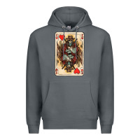 Rock King Of Hearts Cowboy Premium Hoodie - HowdyJamesFarm