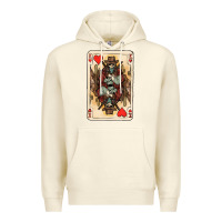 Sandshell King Of Hearts Cowboy Premium Hoodie - HowdyJamesFarm