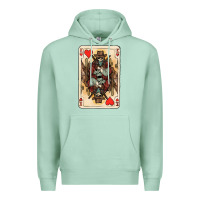 Seafoam King Of Hearts Cowboy Premium Hoodie - HowdyJamesFarm