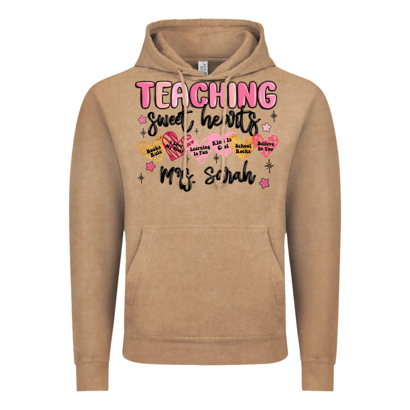 Teaching Sweet Hearts Vintage Hoodie by MaliasSmallBusiness | Teevron
