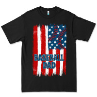 Black baseball dad american flag Premium Tee - JahusDesignShop