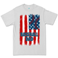Dove Grey baseball dad american flag Premium Tee - JahusDesignShop