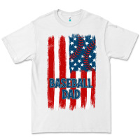 White baseball dad american flag Premium Tee - JahusDesignShop