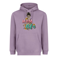 Lavender Mom life with skull Mother's Day Heavyweight Hoodie - CowGirlArtShop