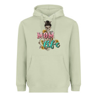 Matcha Mom life with skull Mother's Day Heavyweight Hoodie - CowGirlArtShop