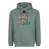Sage Mom life with skull Mother's Day Heavyweight Hoodie - CowGirlArtShop