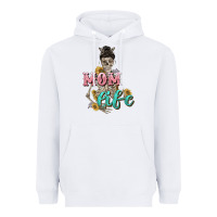 White Mom life with skull Mother's Day Heavyweight Hoodie - CowGirlArtShop