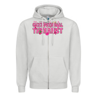 Dove Grey breast cancer occupational therapist Zipper Hoodie - texasbilliewilder