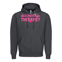 Smoke breast cancer occupational therapist Zipper Hoodie - texasbilliewilder