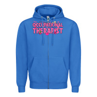 True Royal breast cancer occupational therapist Zipper Hoodie - texasbilliewilder