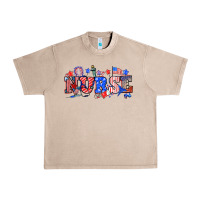French Oak 4th of july nurse Urban Heavy Tee - NancyCooperArtShop