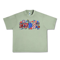 Oil Green 4th of july nurse Urban Heavy Tee - NancyCooperArtShop