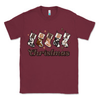 Burgundy howdy christmas Classic Tee - MaliasSmallBusiness