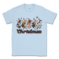 Dusty Blue howdy christmas Classic Tee - MaliasSmallBusiness