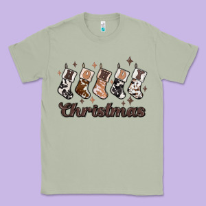Howdy Christmas Classic Tee Designed By Maliassmallbusiness