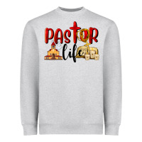 Heather Grey Pastor Life Heavyweight Sweatshirt - LillyAllenDesigns