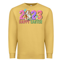 Antique Gold 2023 Happy Easter Premium Sweatshirt - CowGirlArtShop