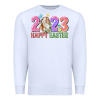 White 2023 Happy Easter Premium Sweatshirt - CowGirlArtShop