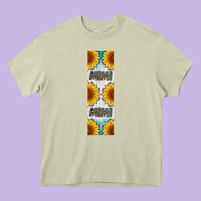 Mimi Sunflower Leopard  Pen Wrap Heavy Core Tee Designed By Artiststas